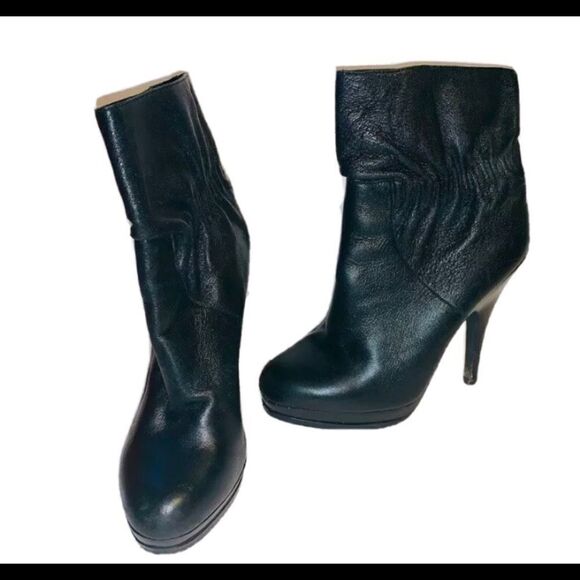 Michael Kors  black leather booties size 6 - Picture 1 of 7